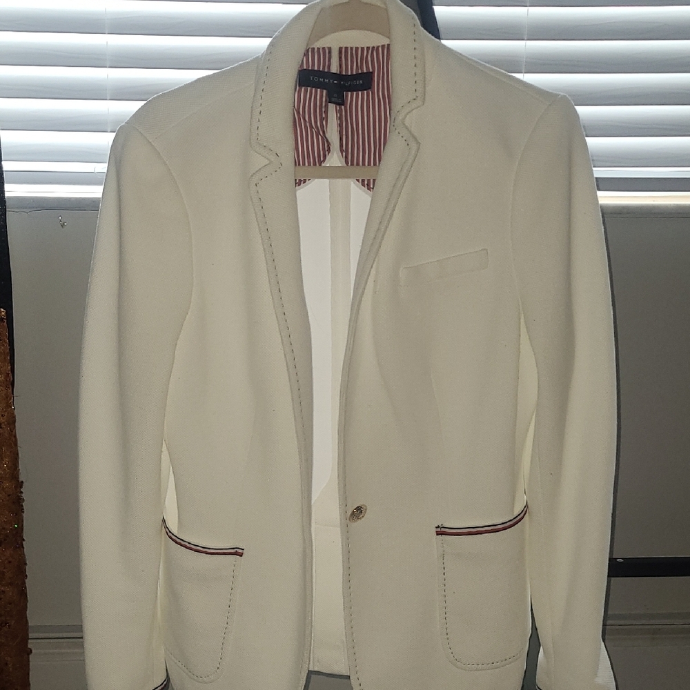 Tommy Hilfiger Women's Cream Blazer